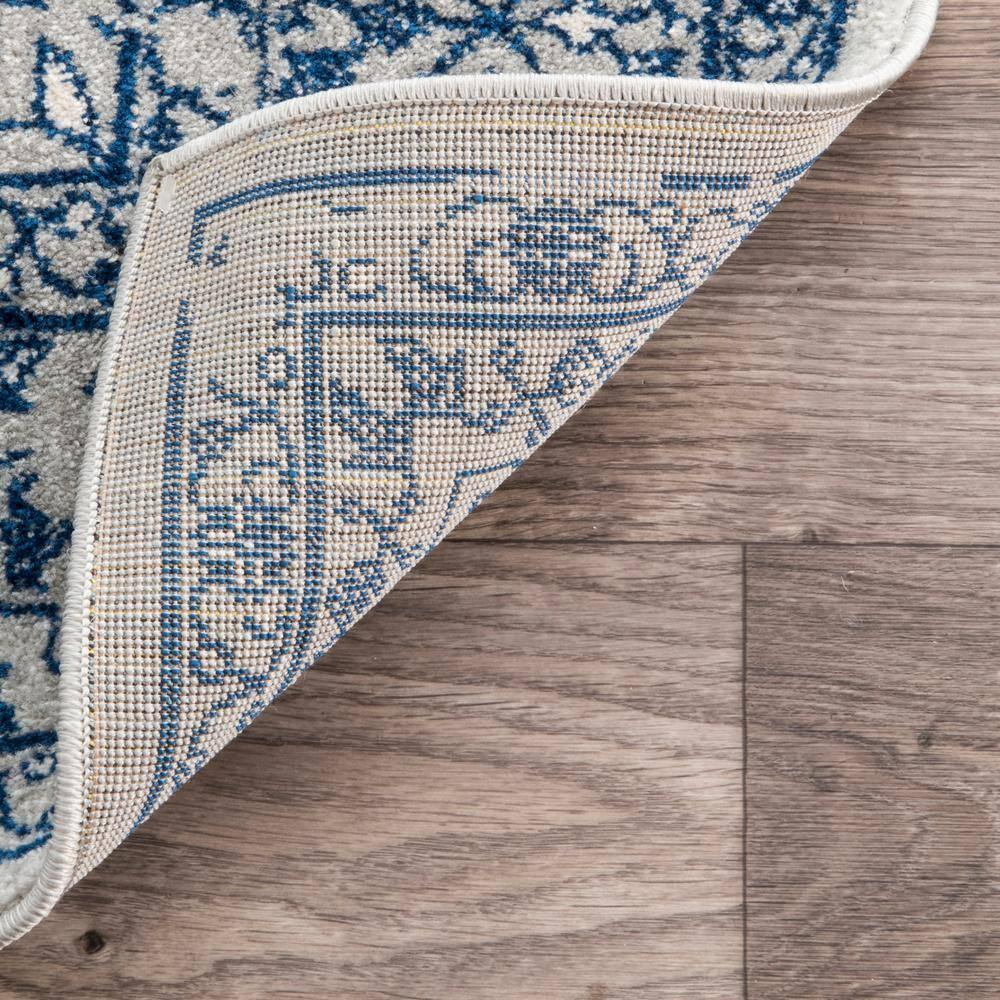 Nuloom Odell Oriental/Persian 6 Square Indoor Area Rug for Living Room Bedroom Dining Room Kitchen, Blue/Ivory