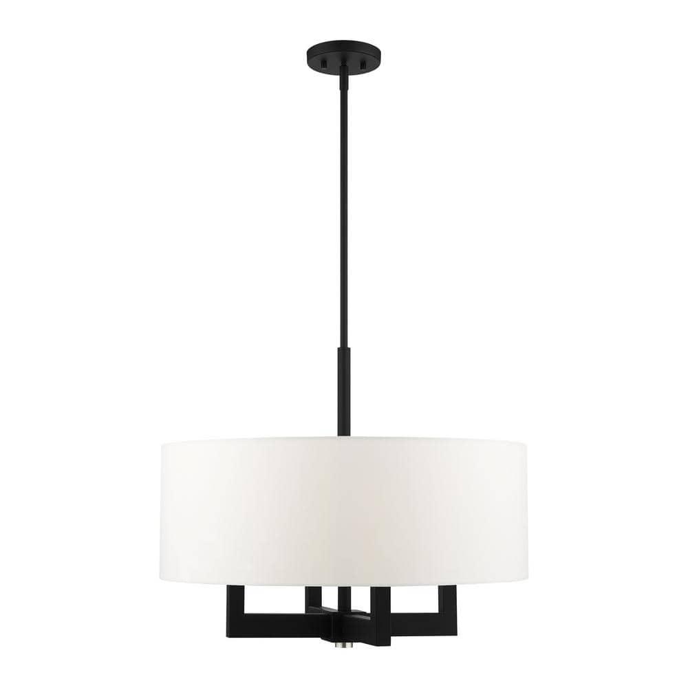 Livex Lighting Cresthaven 4 - Light Chandelier in  Black