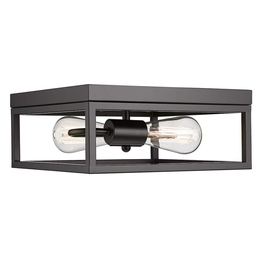 Bethel International Flush Mount Black  Iron