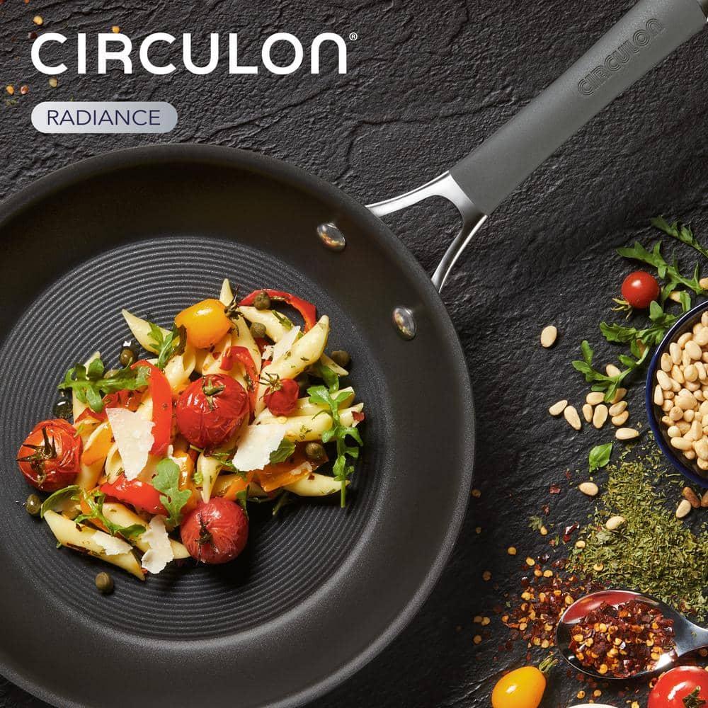 Circulon Radiance 8.5", 10" & 12.25" Open Frying Pans: Nonstick, Oven-Safe to 400°F, Dishwasher-Safe, Hard Anodized Aluminum