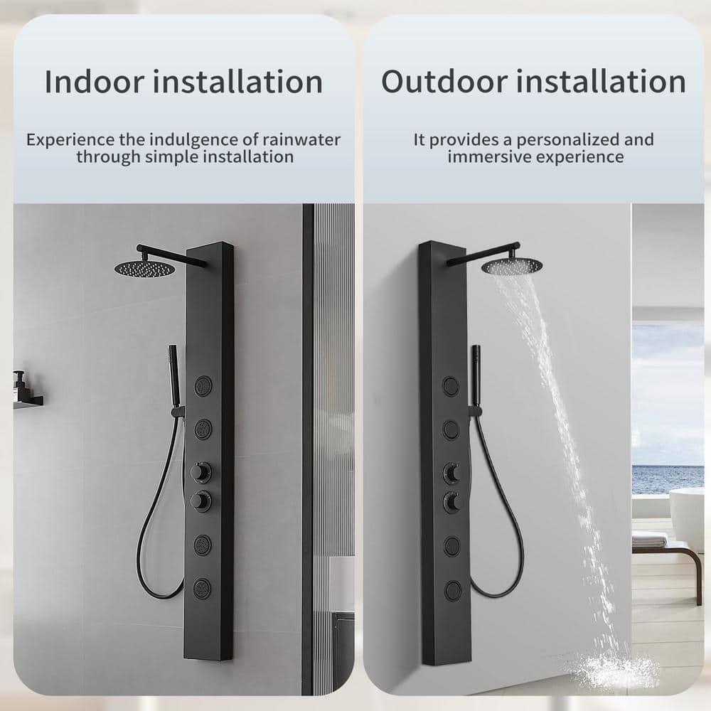 52.36'' Shower Panel with Adjustable Shower Head