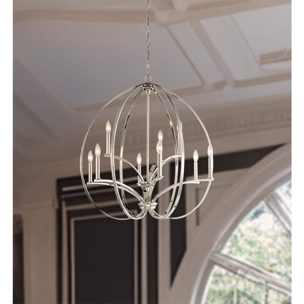Minka Lavery Tilbury Polished Nickel Finish Chandelier
