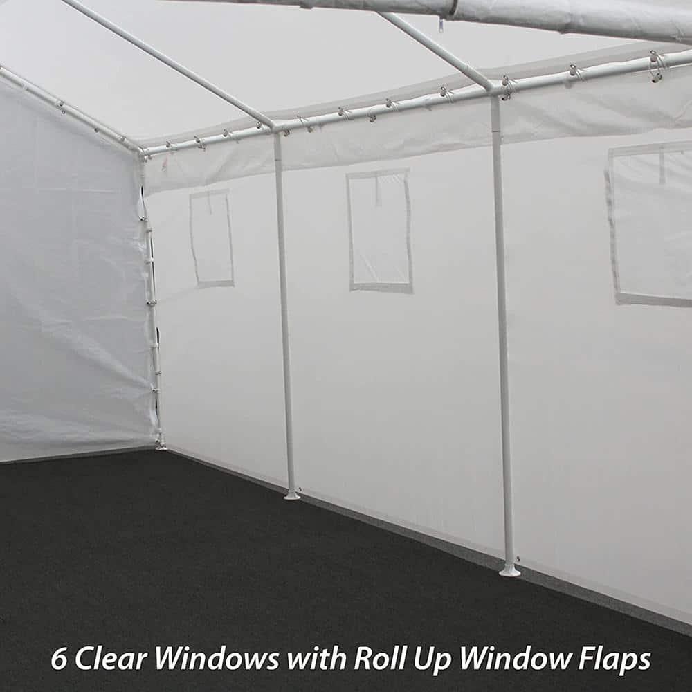 King Canopy Hercules 10ft 8in x 20ft Steel Frame Enclosed Canopy Garage