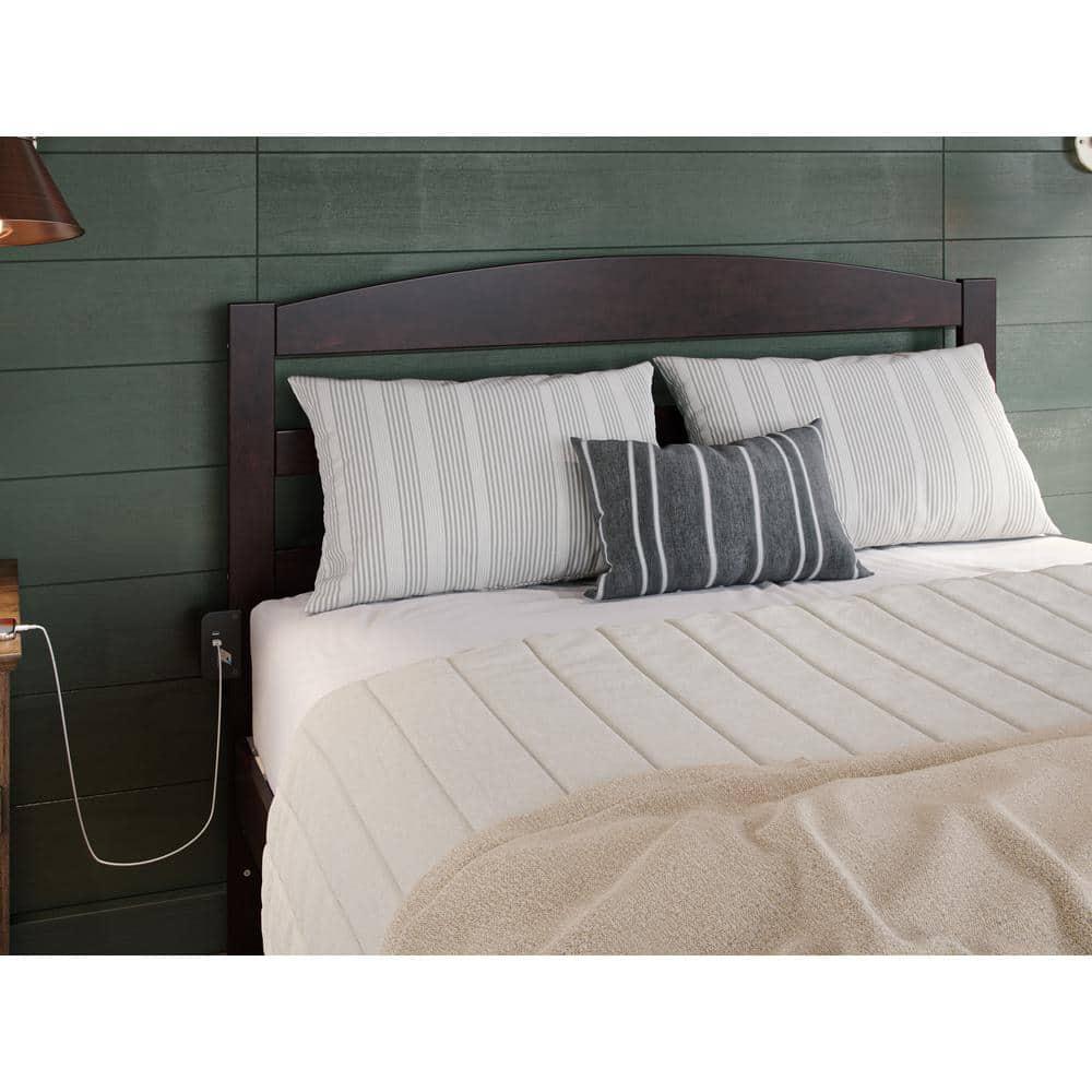 Warren, Solid Wood Platform Bed with Storage Drawers (Set of 2), Full, Espresso
