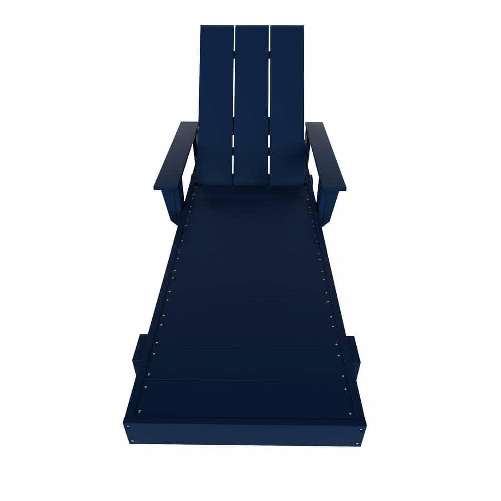 Arellanes 77.6" Long Outdoor All-Weather Poly Reclining Single Chaise