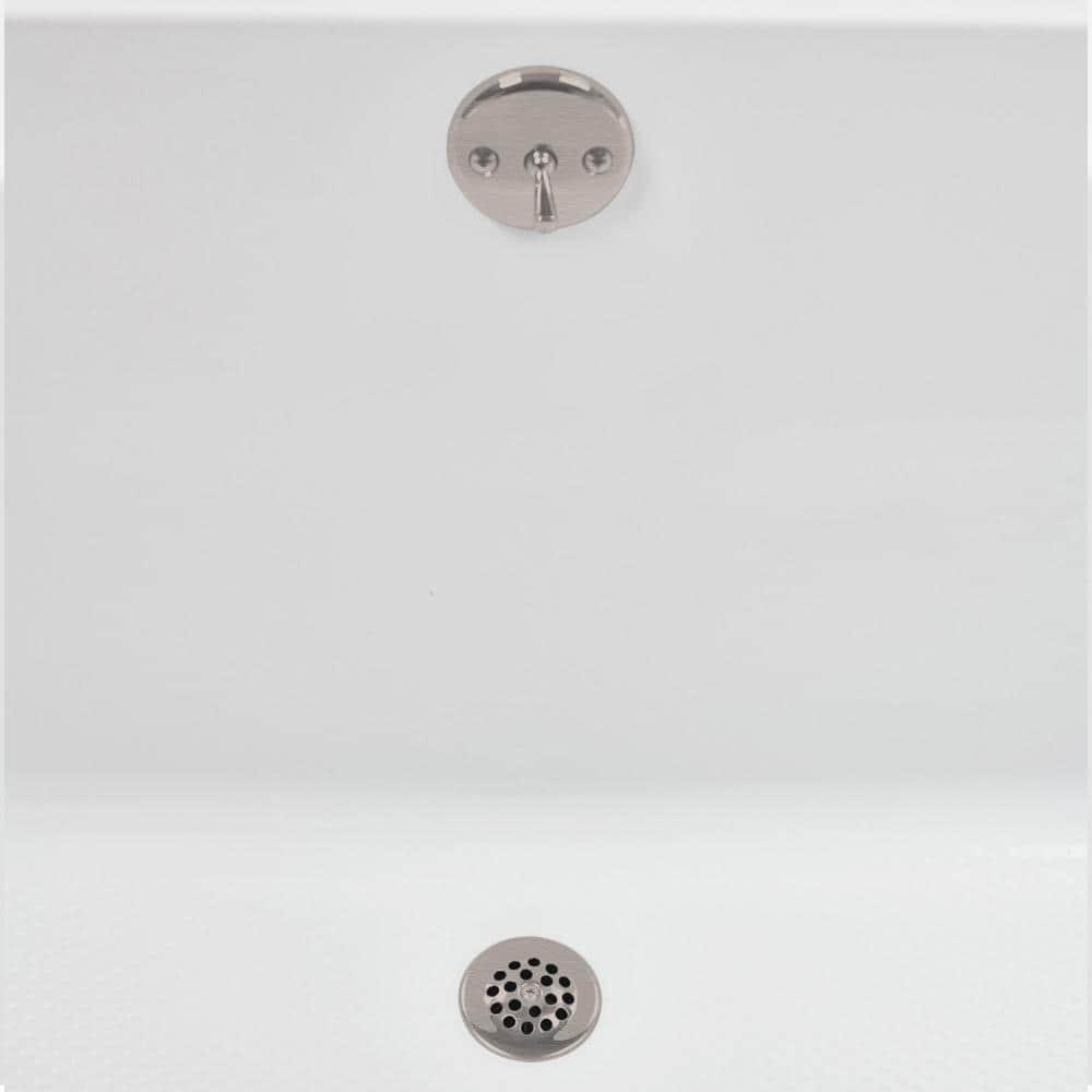 60" x 32" Acrylic Soaking Drop-In Bathtub, Drain Included