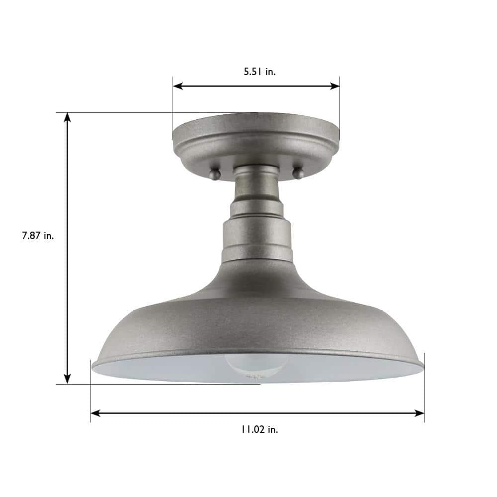 Design House  Kimball Indoor Ceiling Light in Galvanized Paint