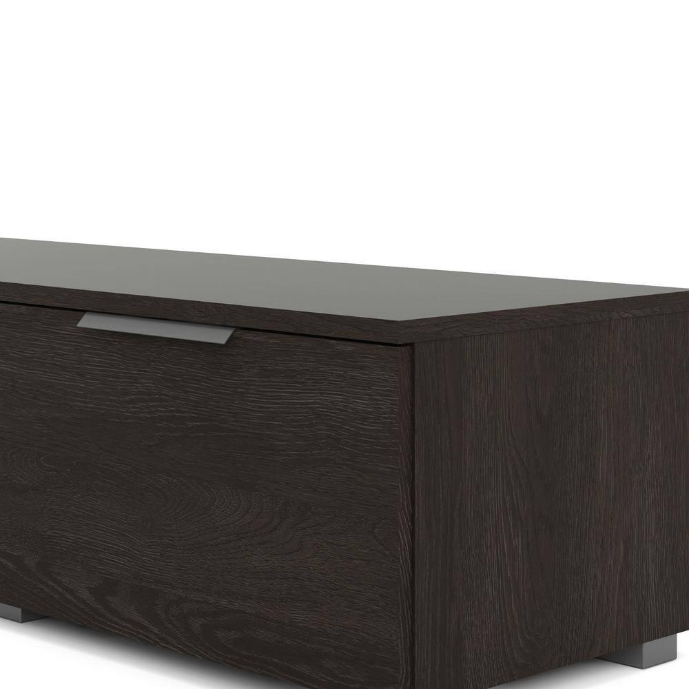 Tvilum Match 2 Drawer TV Stand with 2 Shelves, Dark Chocolate