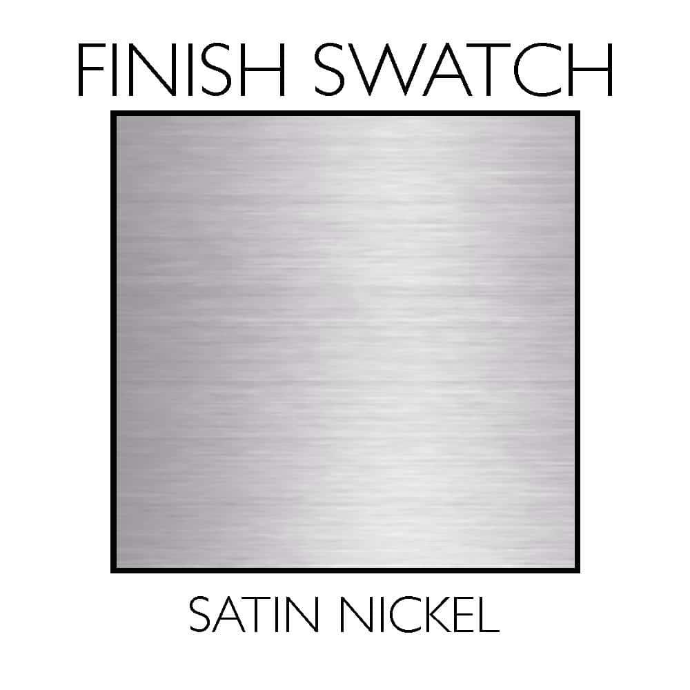 Design House Schoolhouse 9" Semi-Flush Mount Ceiling Light, Satin Nickel