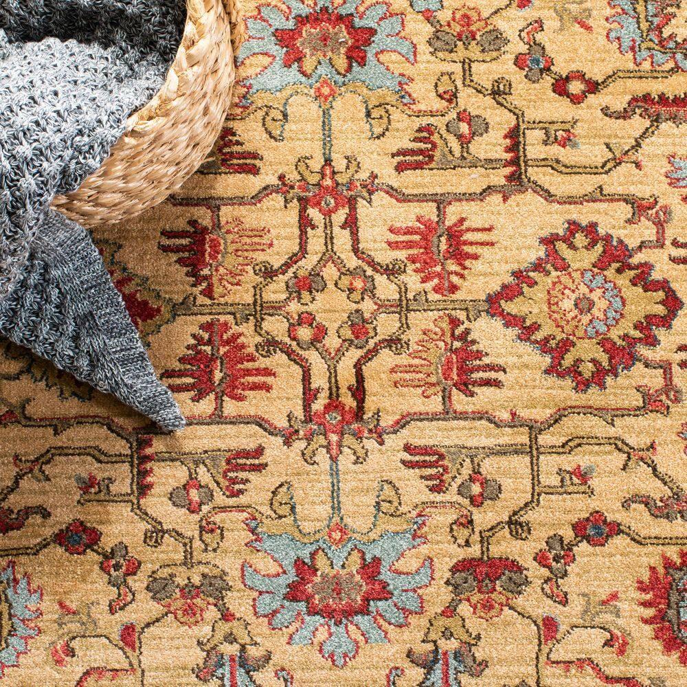 SAFAVIEH Mahal Bentley Oriental Area Rug, Beige/Red, 9' x 12'