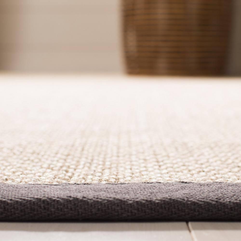 Natural Fiber NF143 Power Loomed Indoor Area Rug - Marble/Dark Grey - 9'x12' - Safavieh