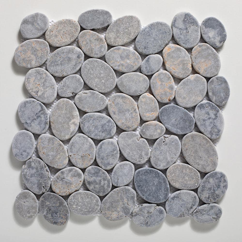 Cruz Bay Studio Natural Stone Pebbles Mosaic Wall & Floor Tile