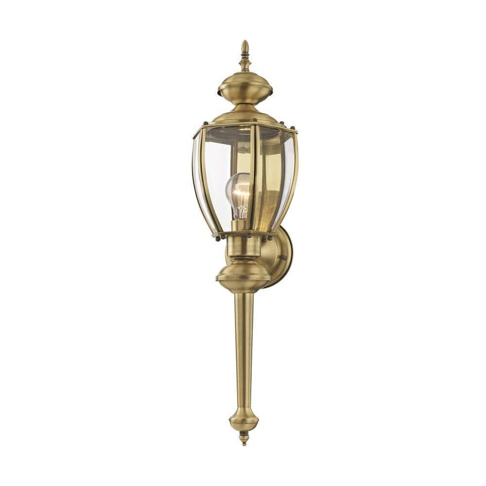 Livex Lighting 1 - Light Wall Light in  Antique Brass