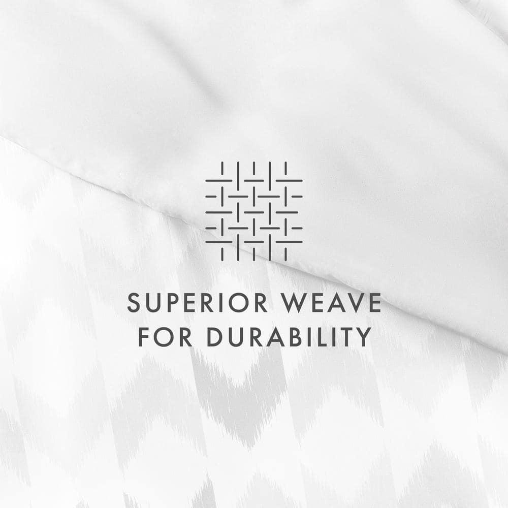 IEnjoy Home Reversible Chevron Pattern 3-Piece Duvet Cover Set