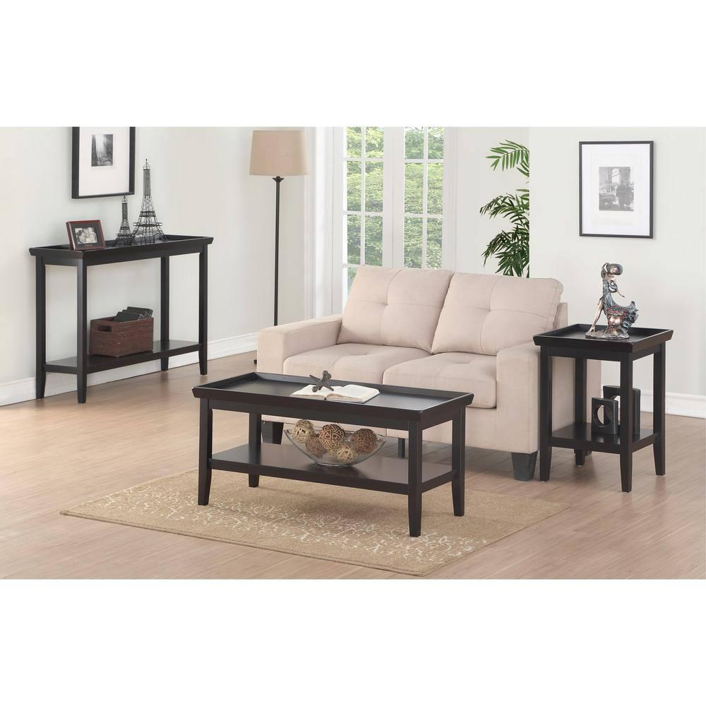 Convenience Concepts Ledgewood End Table, Black