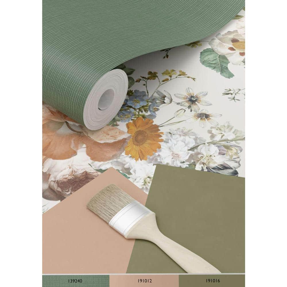 Design Department Antonia Cream Vintage Bouquet Wallpaper, 20.9-in by 33-ft
