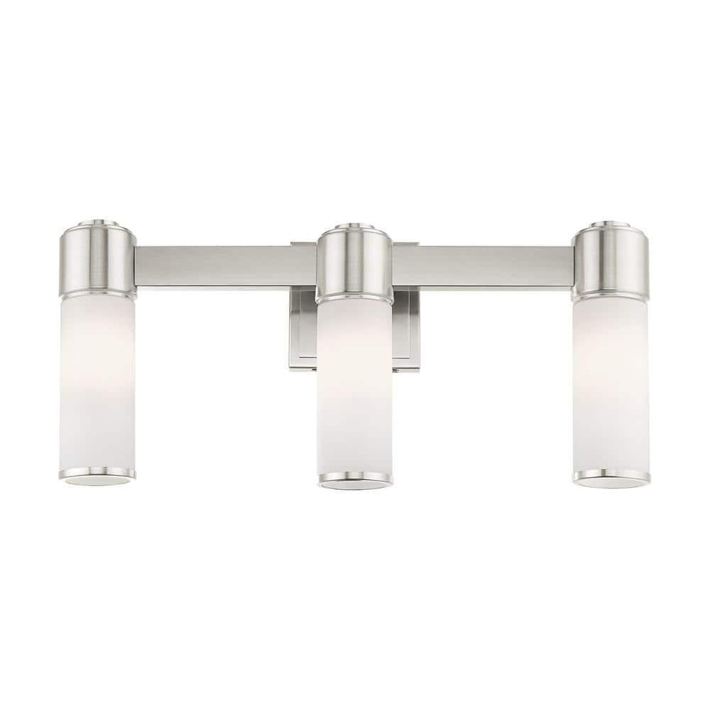 Livex Lighting Weston 3 - Light Vanity in  Brushed Nickel