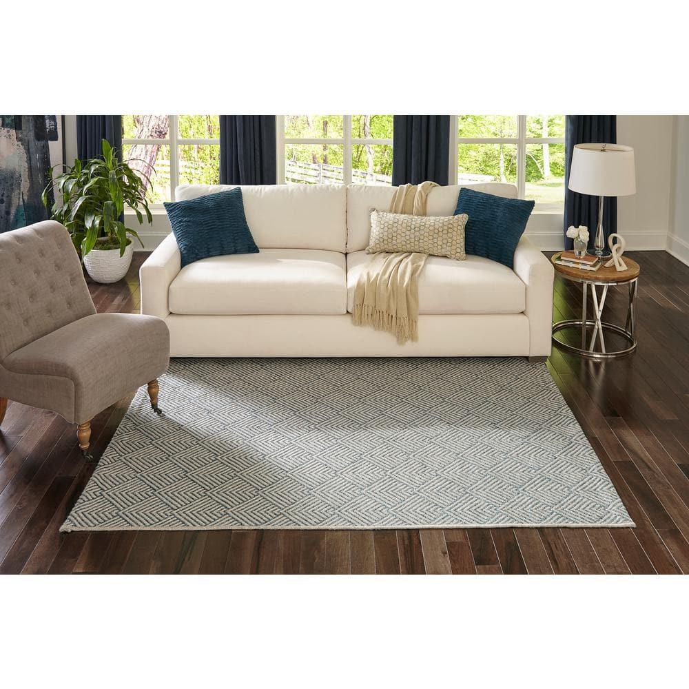 Momeni  Beige Como Rugs in Rectangle Shape - Big Blue 9'10" x 13'2" 10' x 14' Outdoor, Indoor Beige Rectangle