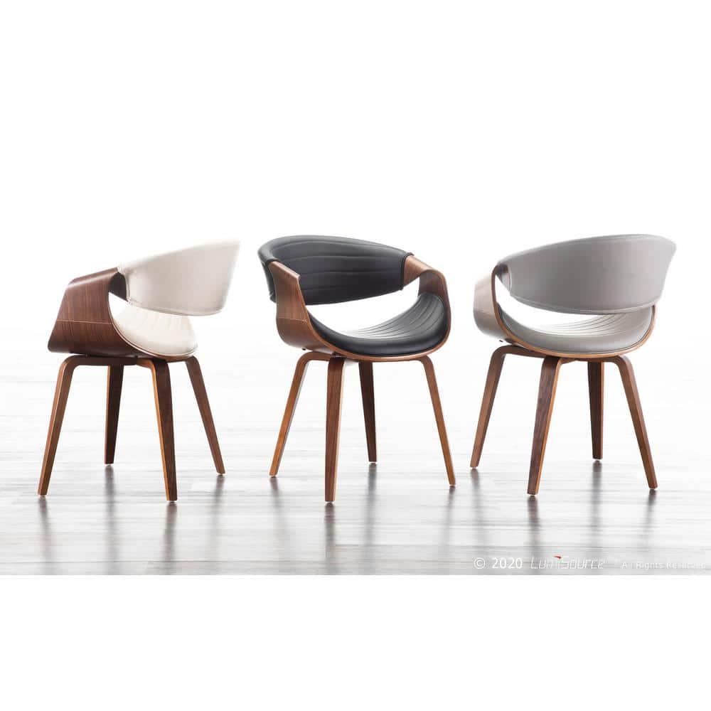Symphony Mid Century Modern Dining/Accent Chair Gray - Lumisource