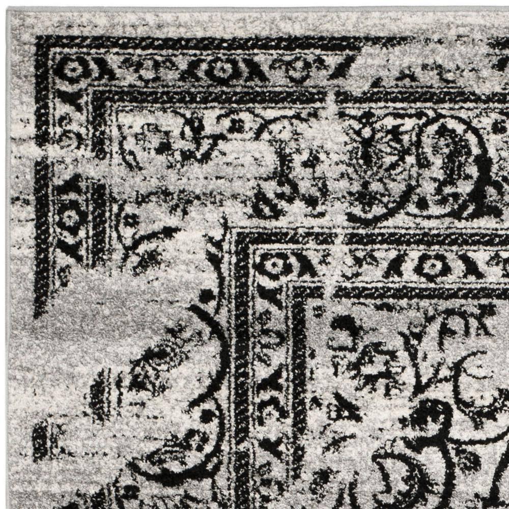 Adirondack ADR101 Power Loomed Area Rug - Silver/Black - 8'x10' - Safavieh.