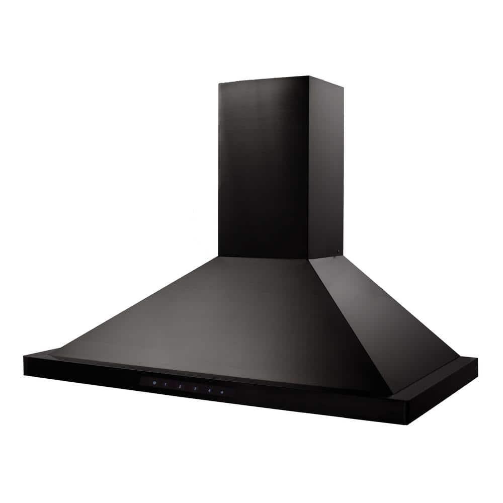 ZLINE 30 in. Convertible Vent Wall Mount Range Hood in Black Stainless Steel (BSKBN-30)