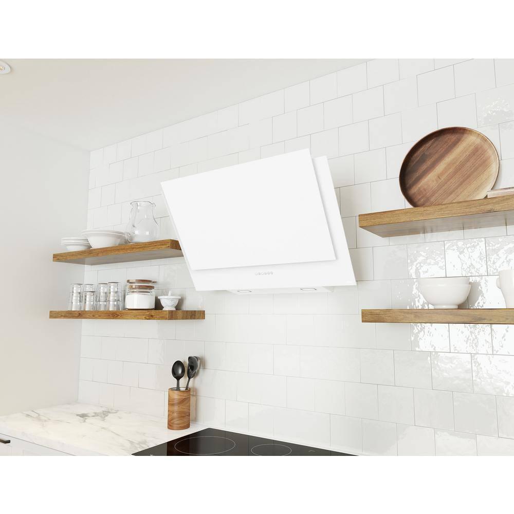 Designer Zephyr 90 cm. Shell Only Wall Mount Range Hood with LED Lights