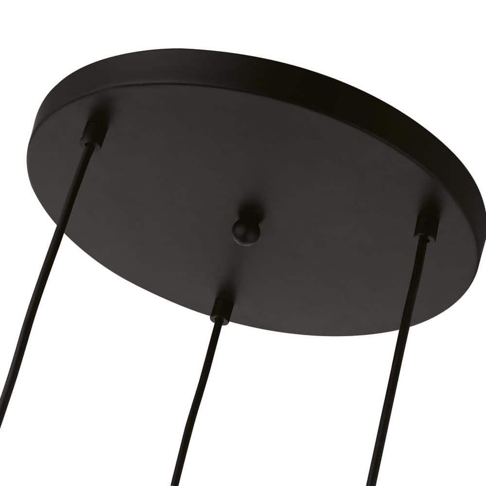 Livex Lighting Catania 3 - Light Pendant in  Black/Brushed Nickel