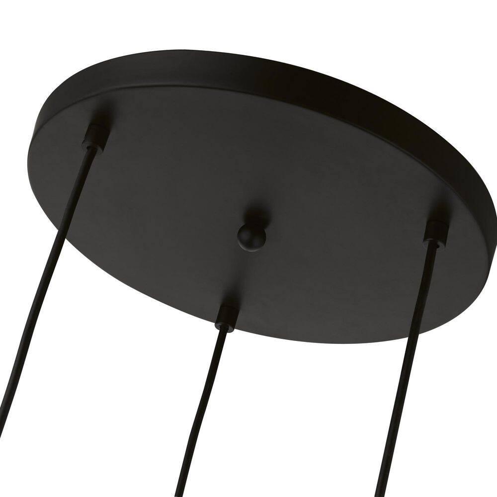 Livex Lighting Catania 3 - Light Pendant in  Black/Brushed Nickel