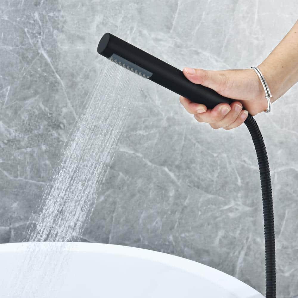 Gnosall 2 Handle Floor Roman Tub Faucet with Diverter