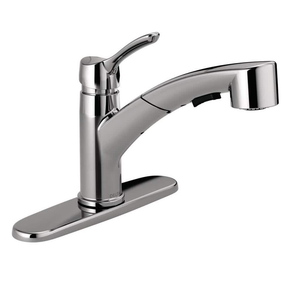 Collins Pull Out Sprayer Kitchen Sink Faucet, Single Handle Kitchen Faucet