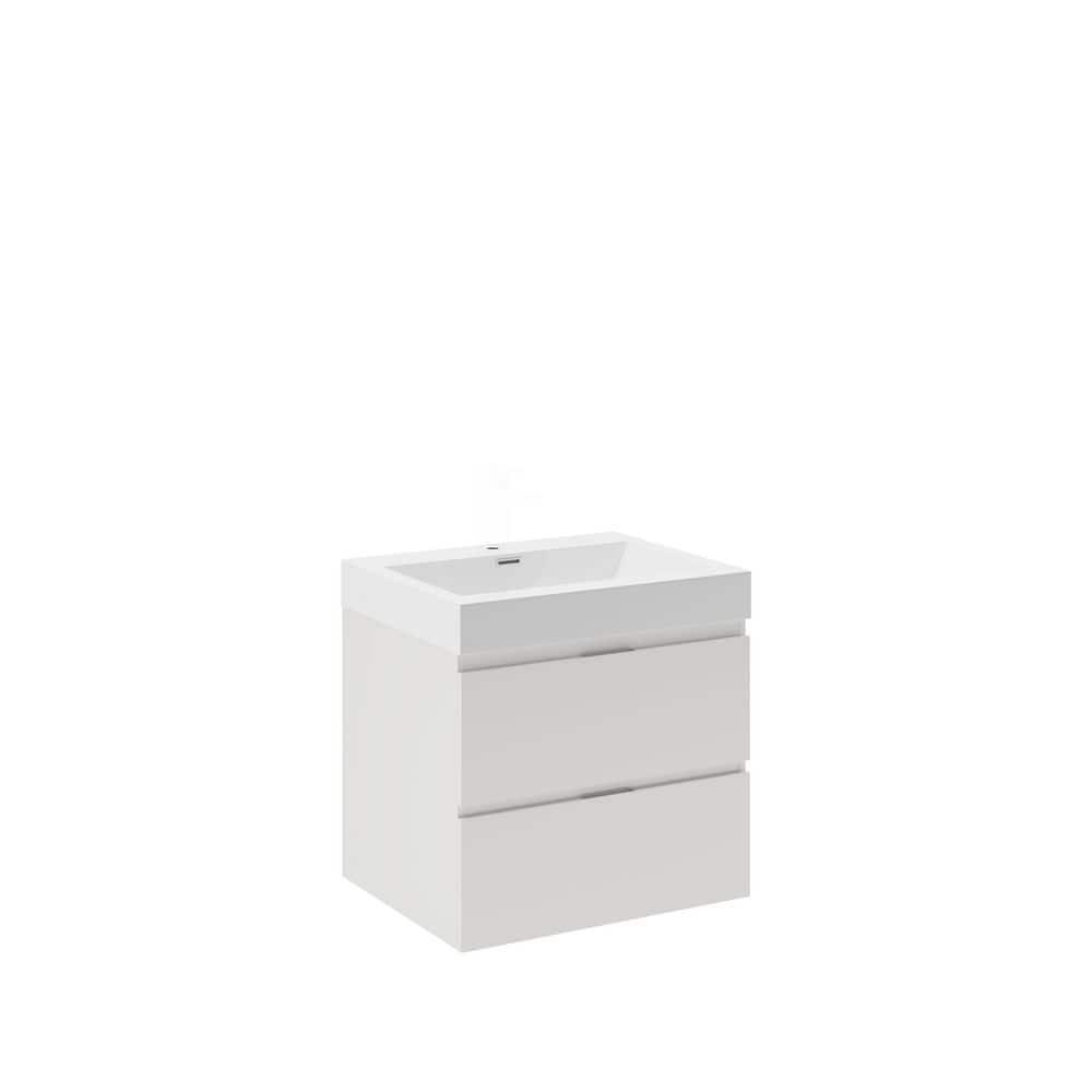 Fresca Valencia 24" Wall Mount Single Sink Bathroom Vanity with Top and Sink (Faucet Not Included)