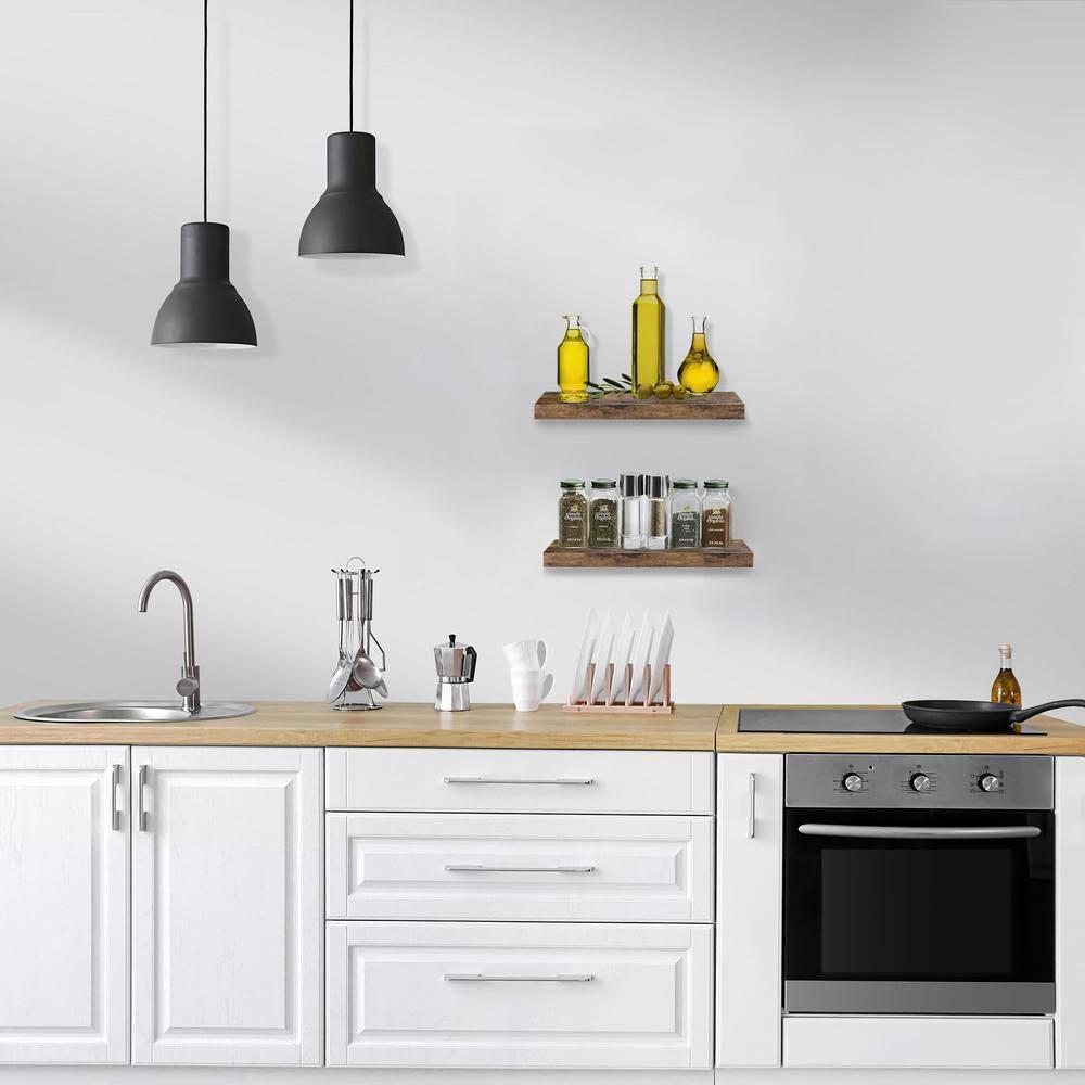 Sorbus Floating Shelves with Invisible Mounting Set of 2