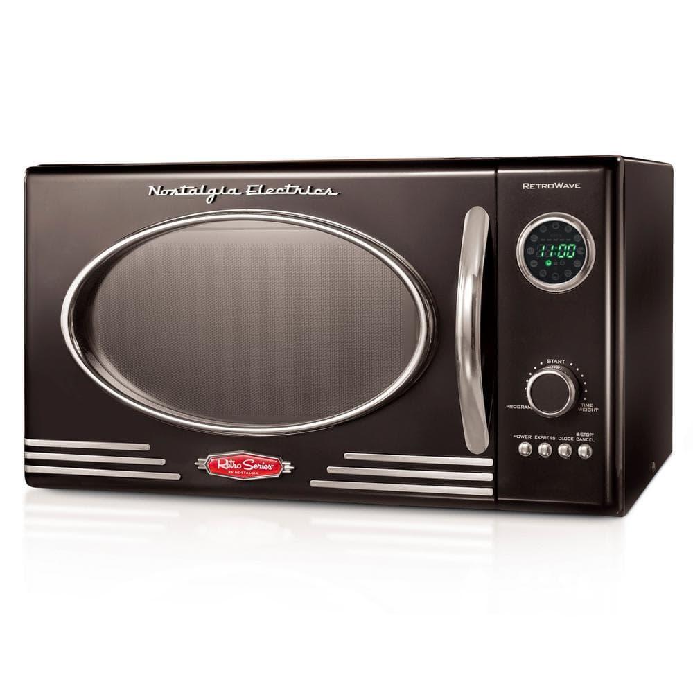Nostalgia Retro 19" 0.9 cu ft. 800-Watt Countertop Microwave Oven