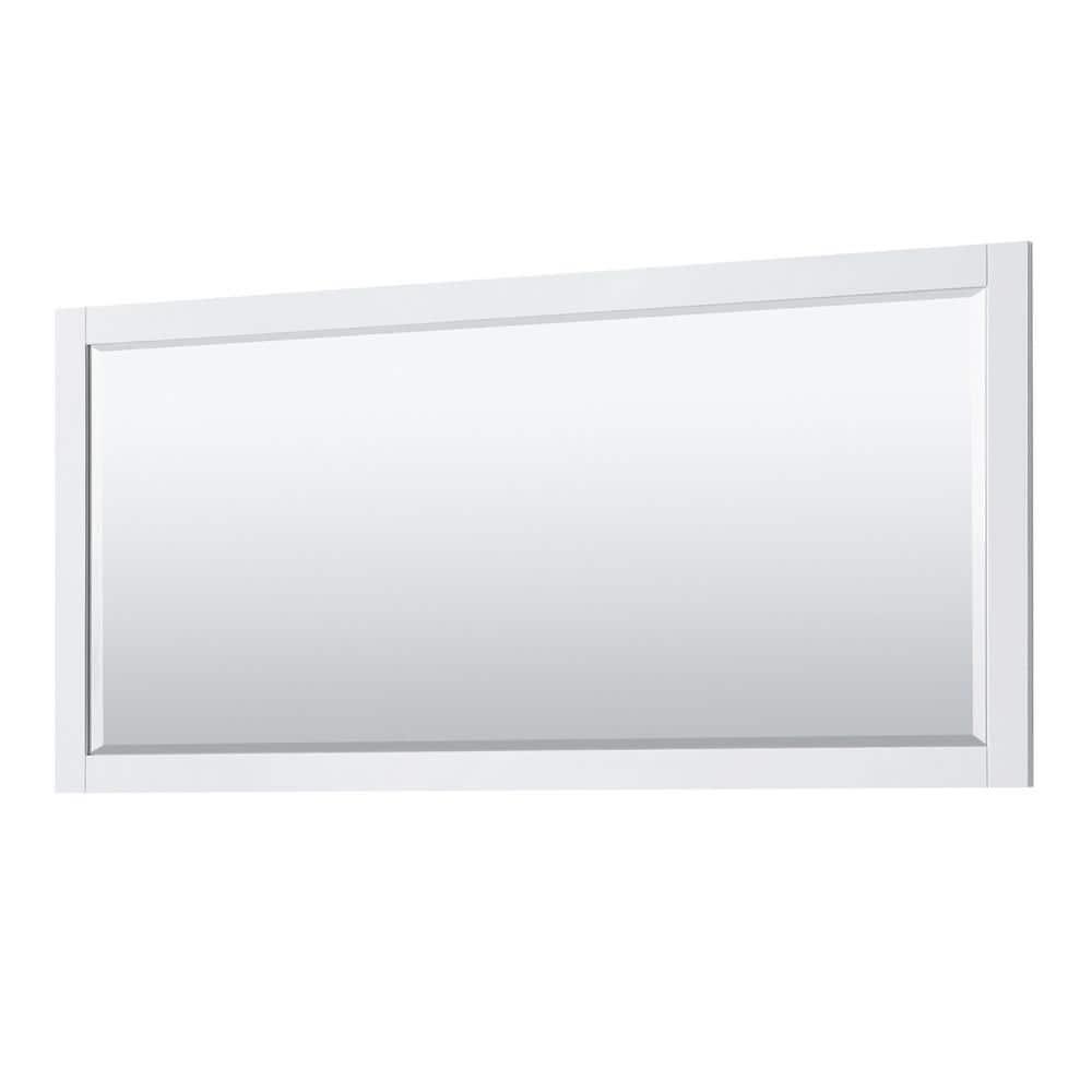Avery 72" White Double Vanity with Carrara Marble and Brushed Gold Trim