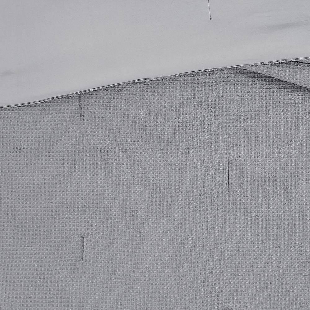 Textured Waffle Weave Comforter Set
