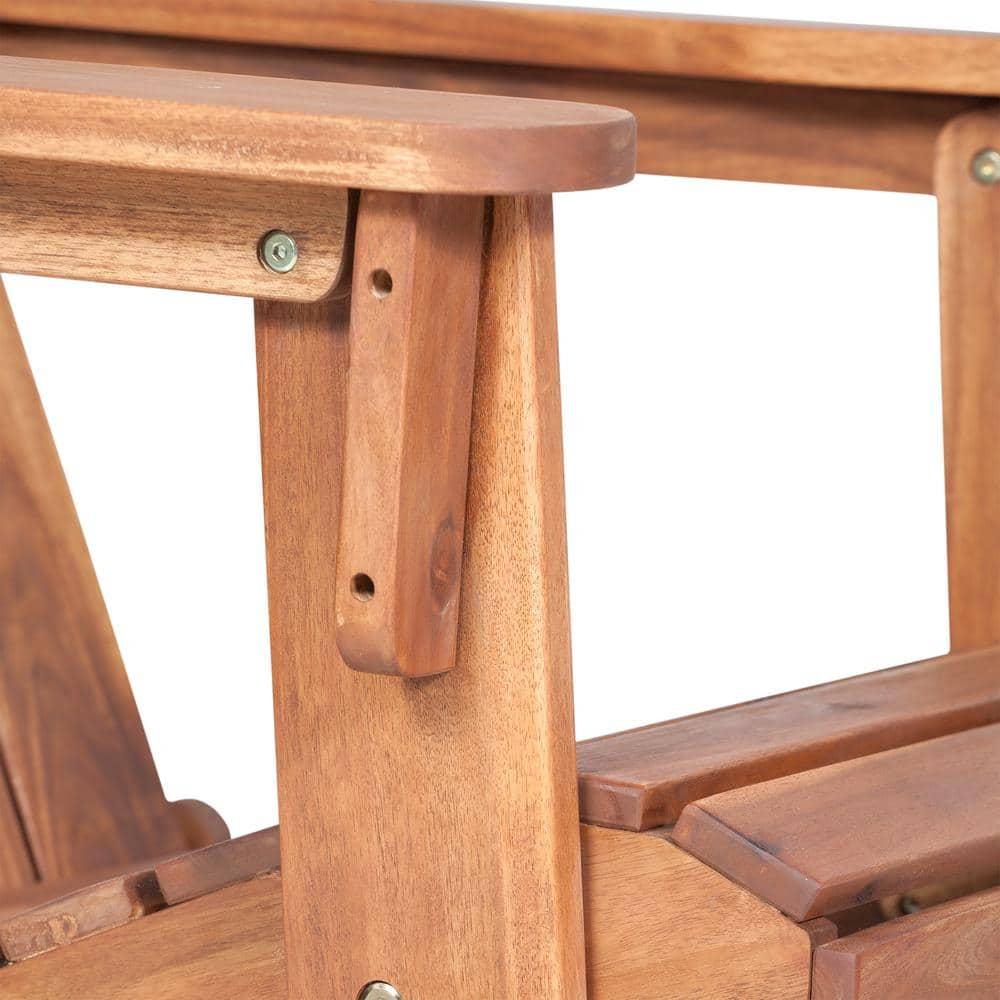 Foldable Acacia Wood Adirondack Chair for Outdoor Patio