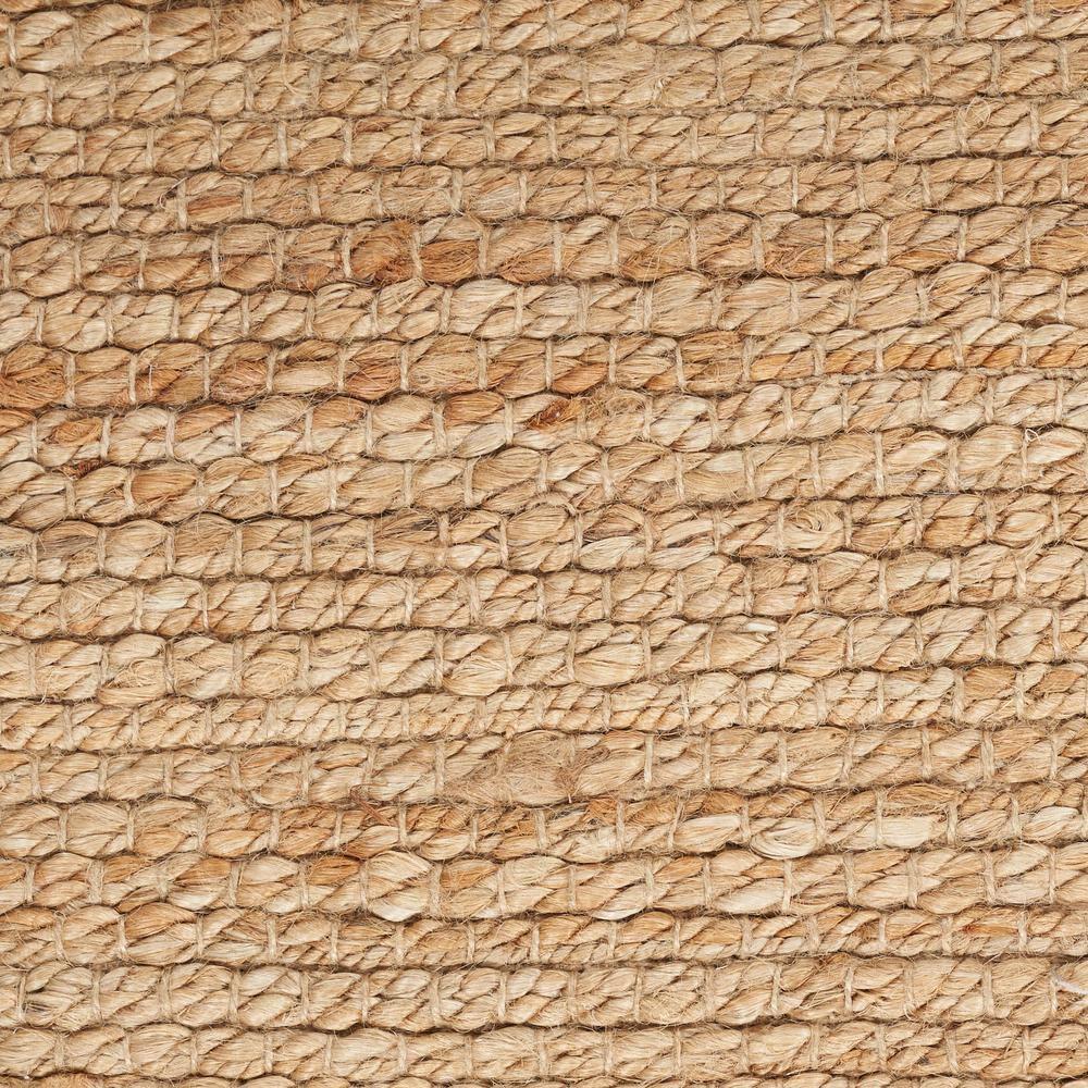 Nourison Farmhouse Natural Jute Flatwoven Rug Natural 5' x Square