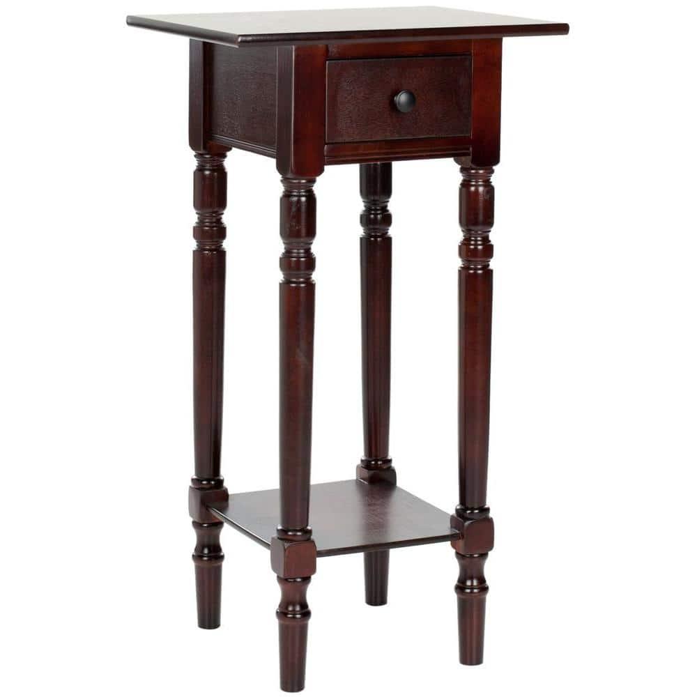 Sabrina End Table - AMH5704D - Dark Cherry - Safavieh Couture