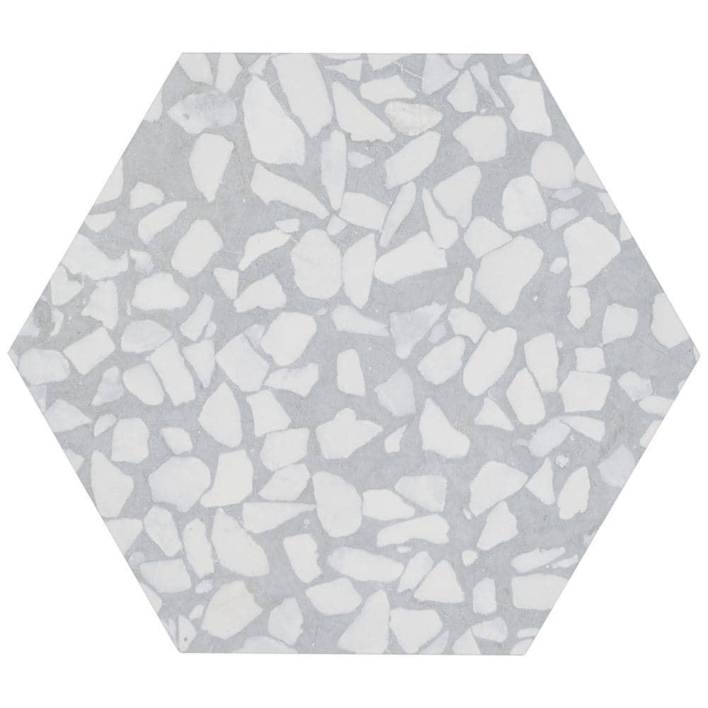 Jurassic Hex 9" Terrazzo Look Porcelain Floor & Wall Tile (8.07 Sq. Ft. / Case)