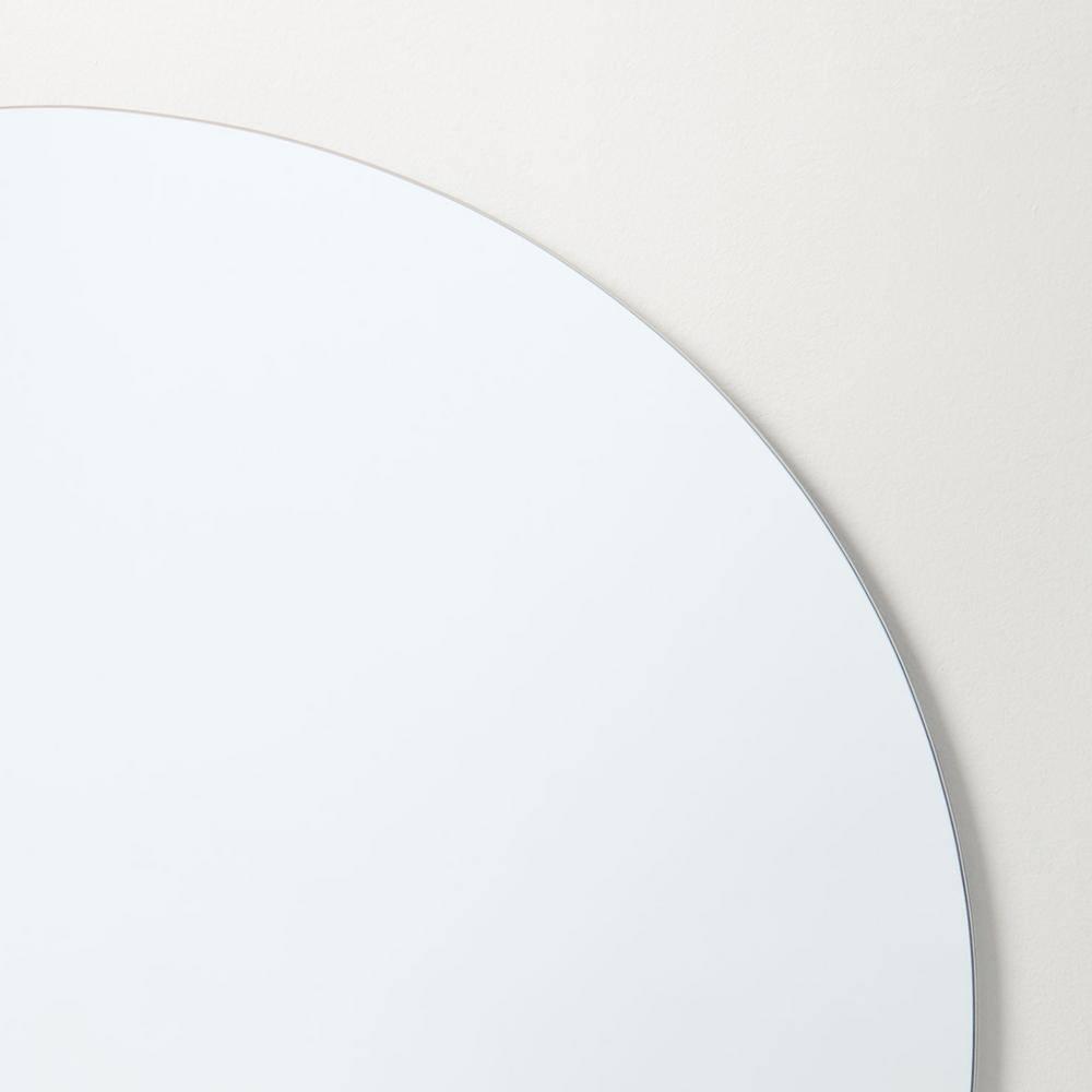 Better Bevel 30" x 30" Frameless Round Mirror | Polished Edge