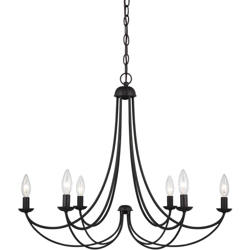 Quoizel Lighting Mirren 6 - Light Chandelier in  Imperial Bronze