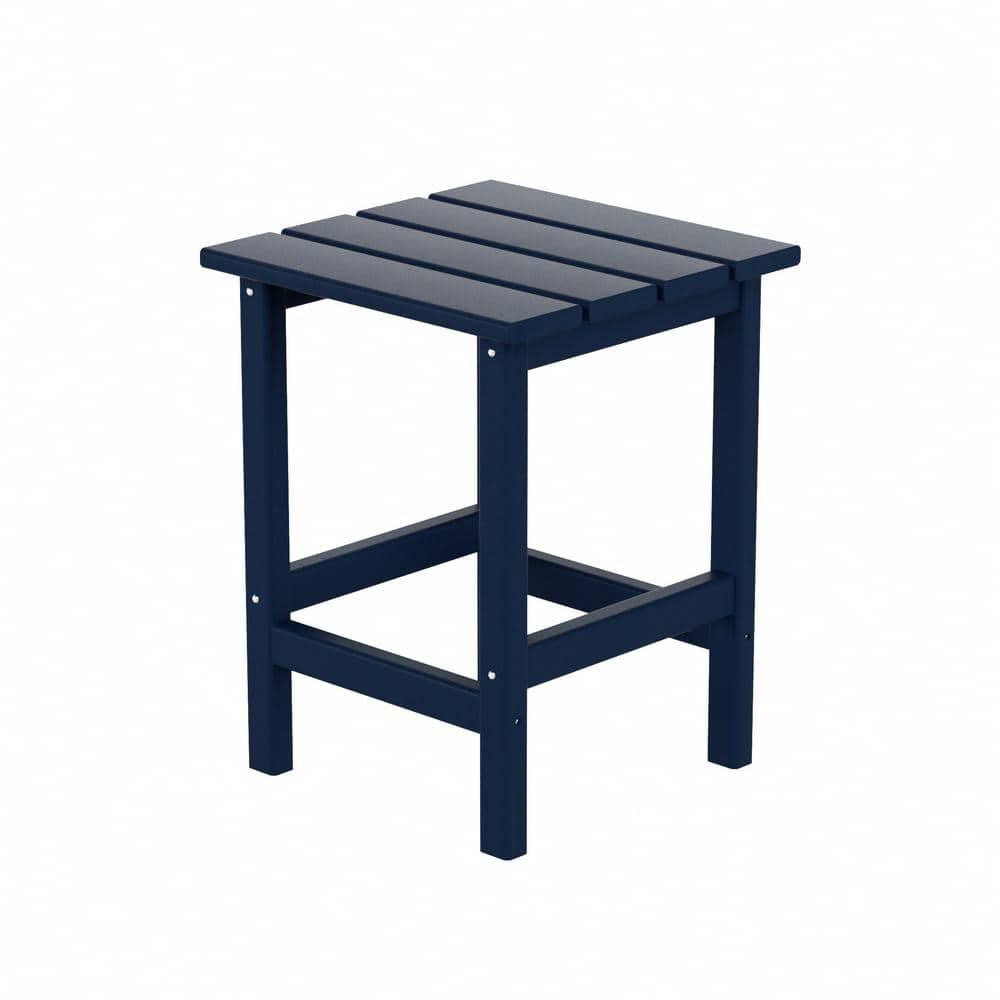 Polytrends  Laguna Hdpe All Weather Outdoor Patio Coffee And Side Tables (3-Piece Set) Navy Blue