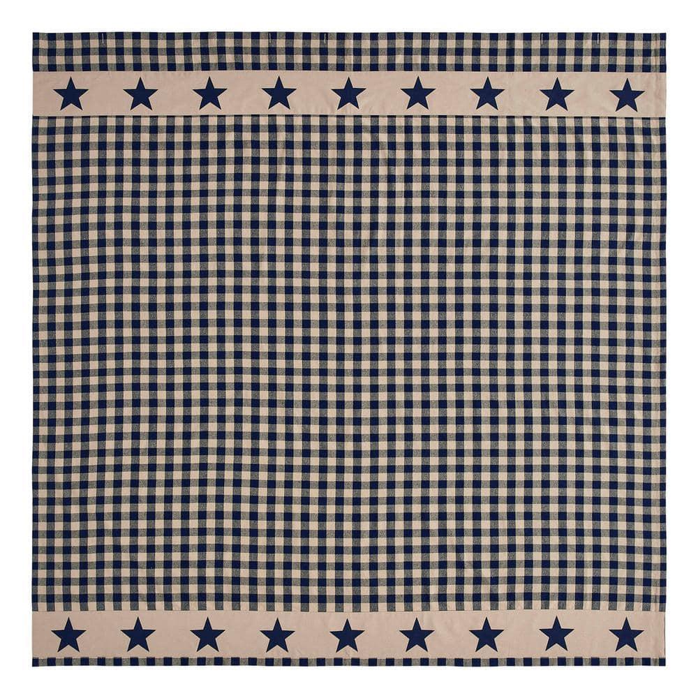 VHC Brands Higher Glory My Country Plaid Shower Curtain