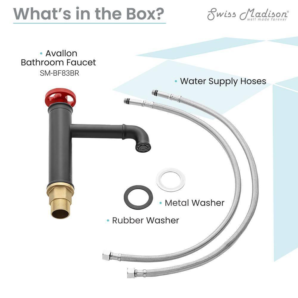 Avallon Single Hole, Single-Handle Wheel, Bathroom Faucet