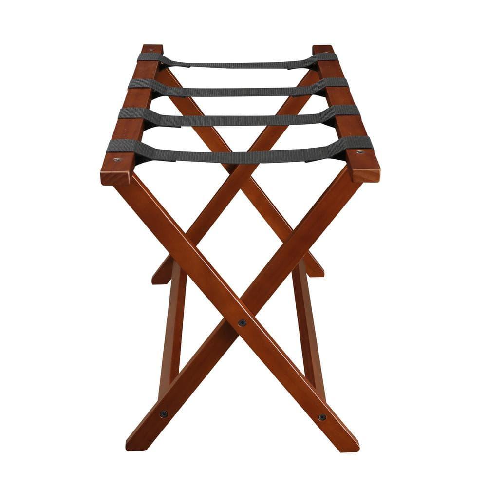Heavy Duty 30" Extra Wide Luggage Rack - Walnut