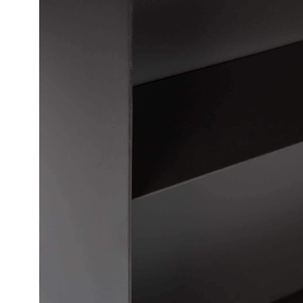 Kate and Laurel Armenta Metal Wall Shelf, Gray 16x28