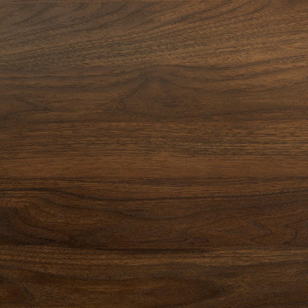 Walker Edison Modern 2 Drawer Nightstand with USB Port, Dark Walnut