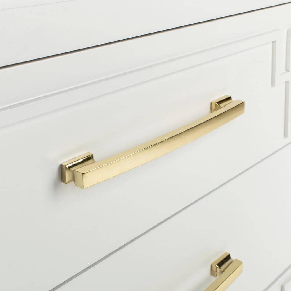 Raina 3 Drawer Chest - CHS6412 - White/Gold - Safavieh