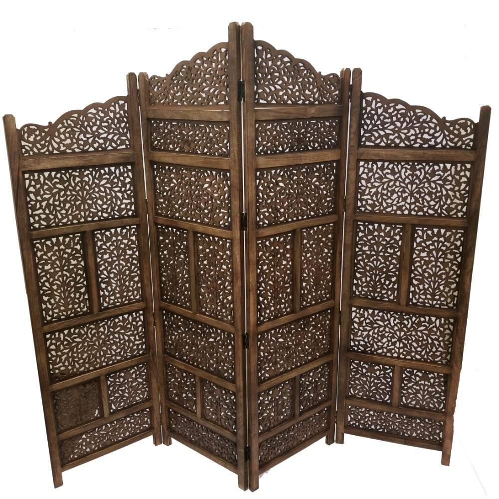 Lark Manor™ Guimond 80'' W x 71'' H 4 - Panel Folding Room Divider