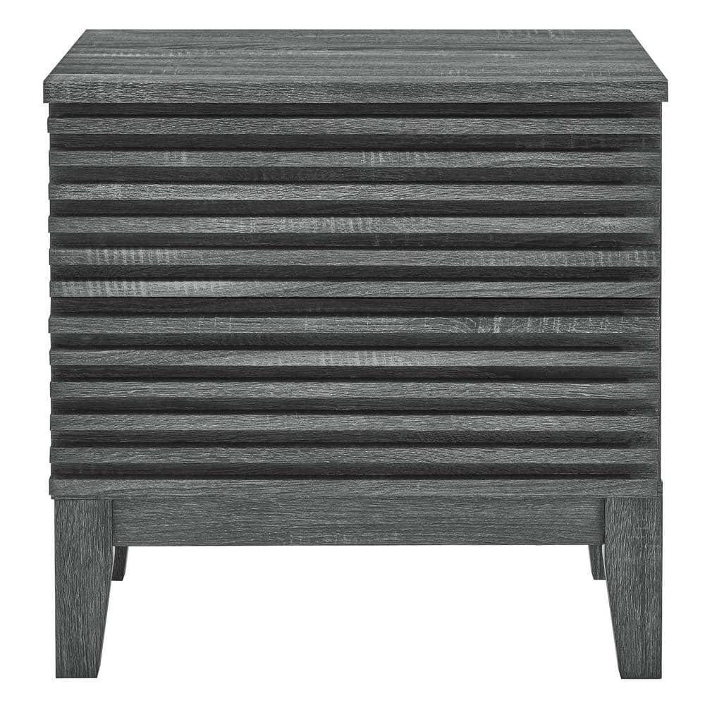 Modway Modway Render Two-Drawer Mid-Century Modern Nightstand